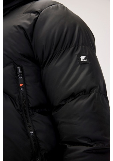 Axel Siyah Erkek Kapüşonlu Mont-nıght Nıght