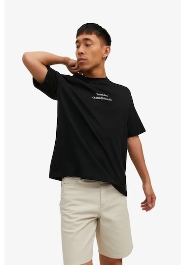 Jack & Jones Jack&jones Jorgrocery Tee Ss Crew Neck 12230754-black4382 Siyah Jack & Jones Jack&jones Jorgrocery Tee Ss Crew Neck 12230754-black4382 Siyah