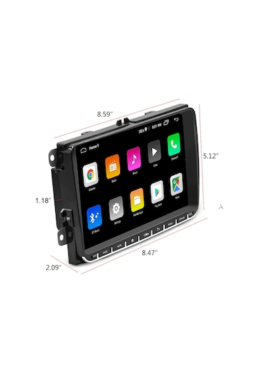 EXVOL 2 GB+32 GB Volkswagen Jetta Android 12 Multimedia Golf Passat Cady