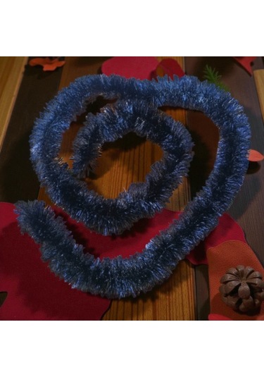 Boyun Simi Siyah 2 Metre Yılbaşı Boyun Simi Yumuşak Yılbaşı Süs Garland