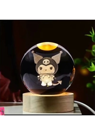 Kuromi Işıklı Cam Küre Kod 63