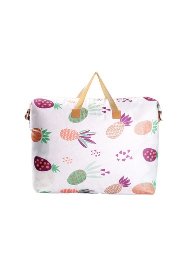 Sones Giysi Yorgan Saklama Çantası Büyük Kapasiteli Su Geçirmez Nem Geçirmez Taşınma Bagaj Çantası, Stil: 85l Büyük Ananas Diğer