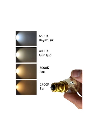 2'li Paket Osram 25w Sarı Işık E14 Duylu İnce Duy Buzdolabı Ampulu