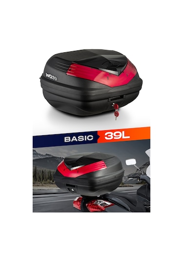 Wogen Wg39 Basic Arka Çanta 39 Litre Siyah + Karbon Dizlik Hedi Siyah