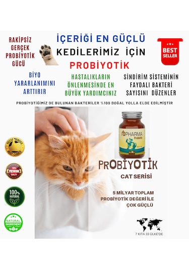 Rb Pharma Çok Güçlü Kedi Probiyotik Hastalanmaya Son 80 G