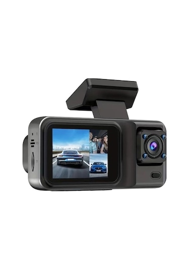 Ankatek 1080p Dvr Dash Kamera Araç Araba Ön & İç & Arka Kamera Sürüş Kaydedici 2 İnç Ips Ekran 170 Op