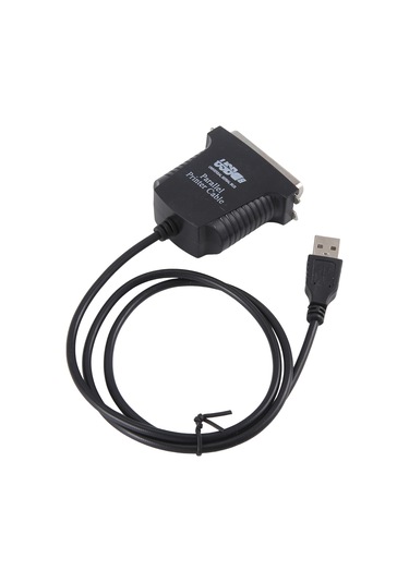 Leasetake Yeni Paralel Port Db36 Lpt Yazıcı Usb Express Kart Dönüştürücü Adaptör Siyah