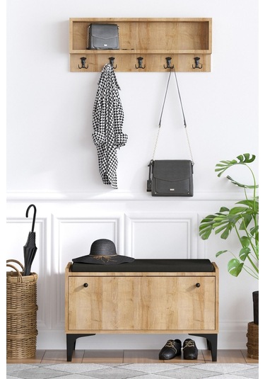 Decormet Lena Ayakkabılık Safir Meşe - Dec-20035 Çok Renkli