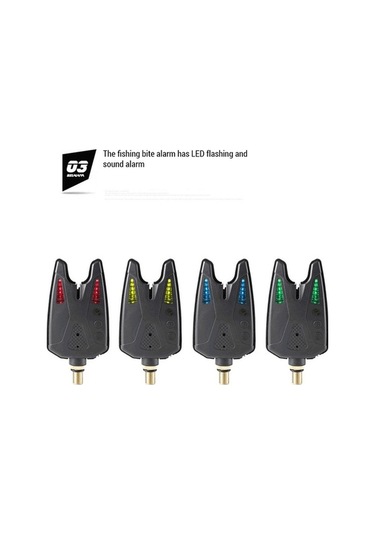 Artfulabode Uyarıları Sarı Led Göstergesi Elektronik Dürtme Balık Balık Balık Avı Alarmı Abs Qy Sarı