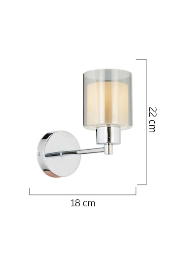 Goldie Krom Yatak Odası-Yatak Başı Duvar Lambası 2'li Aplik Seti Altın