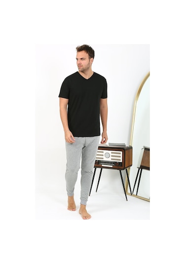 Akbeniz Erkek Pamuk Tek Alt Pijama Gri 27551 Gri