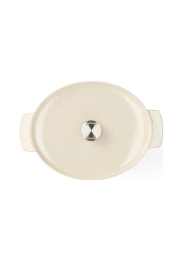 Kitchenaid Cc006062 Oval Döküm Demir Tencere 30 Cm / 5,6 L Almond