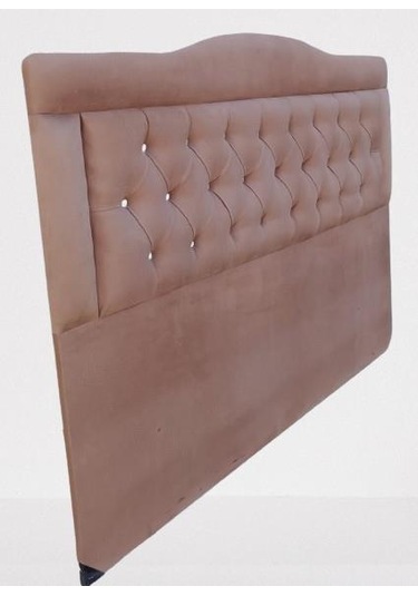 Dk 150'lık Tay Tüyü Tarçın Kumaş Dolgun Kapitone El Yapımı Çift Kişilik Başlık