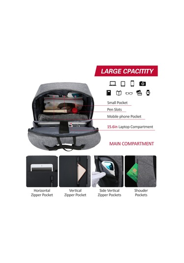 Laptop Sırt Çantası Kadın Erkek Omuz Çantası Kolej Kırmızı Kızıl Kırmızı