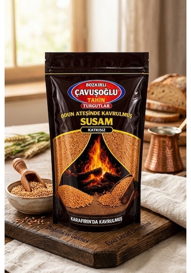 Bozkırlı Çavuşoğlu Odun Ateşinde Kavrulmuş Susam 1 KG