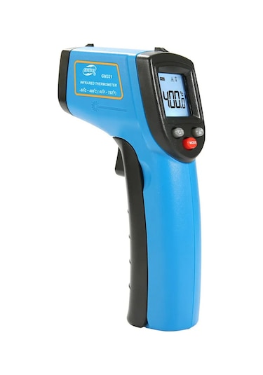 Vkemall Endüstriyel Enfrared Sıcaklık Ölçer -50 C/+400 C - Dijital Lcd Ekranlı, Aaa Pil İçeren El Tipi Termometre