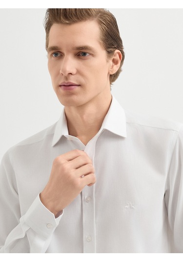Karaca Erkek Slım Fıt Gömlek-beyaz 11.25w.04.011 Beyaz