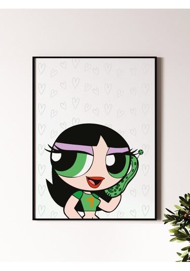 Powerpuff Girls Tasarımlı 24 33 Cm 350 Gr. Kuşe Kağıt Poster 7ytk