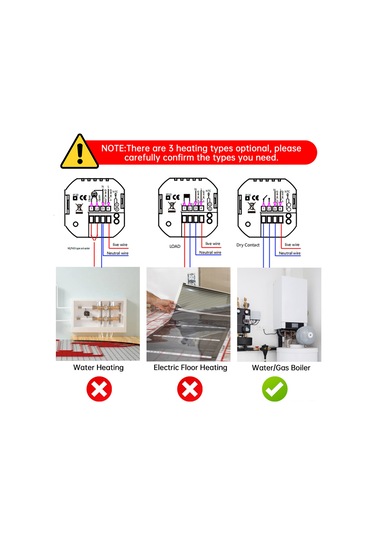 Dofolink Beyaz Arka Işıklı Lcd Ekranlı, Dokunmatik Tuşlu, 5+2 Haftalık Programlanabilir, Çocuk Kilidi Ve Düşük Sıcaklık Korumalı, Pil Beslemeli Pil Yok Gaz Kombi Akıllı Termostat Kontrolörü