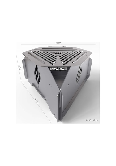 Kamp Ayısı Igniteroast Taşıma Çantalı Katlanır Bushcraft Mangal