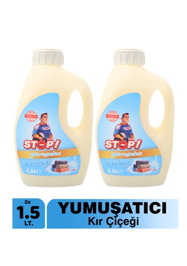 Stop Forte 2'li Çamaşır Yumuşatıcı 1.5 Litre Kır Çiçeği
