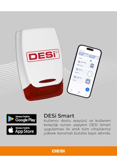 Desi Midline Smart Plus Akıllı Alarm Sistemi Wifi-bluetooth-uygu
