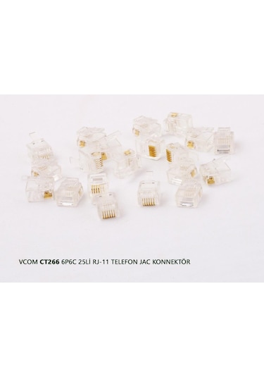Vcom Ct266 6P6C 20Li Rj-11 Telefon Jac Konnektör