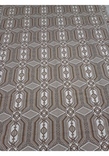 Savan Dokuma Halı Örtüsü 6m² 200 300 Kale Kahve7 Kahverengi