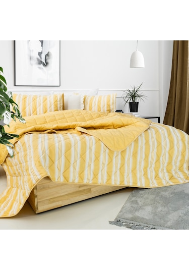 Schafer Home İnfinity Çift Kişilik Complete Set 4 Parça-hardal Hardal