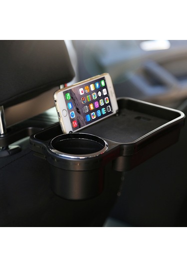 Cbtx 3r-2132 Araba Koltuğu Saklama Tepsisi Çok Fonksiyonlu Oto Arka Koltuk Organizatör Tutucu İçecek Yiyecek Bardak Tepsisi