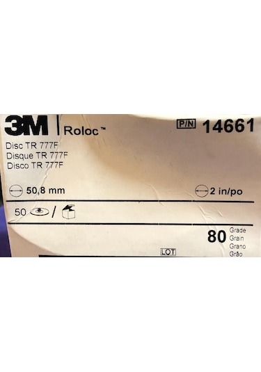 3M 14661 Roloc Zımpara Diski 80 Kum 1 Adet