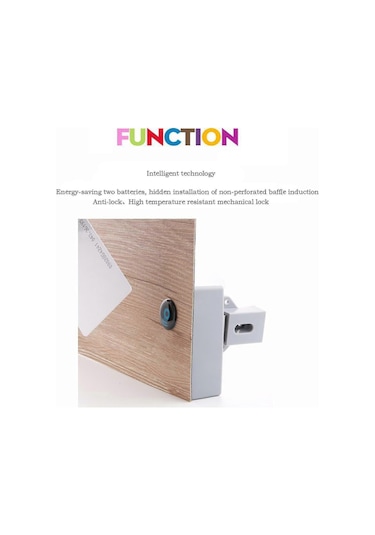 Görünmez Elektronik Dolap Kilidi, Gizli Kilit, Ahşap Dolap Çekmece Dolabı İçin Kendin Yap Rfıd Kilit Mandalı Diğer