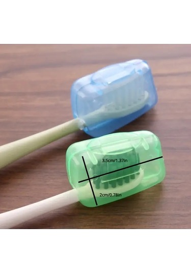 Willowhaven 20 Adet Taşınabilir Diş Fırçası Başlığı Saklama Kutusu Kapaklı Çeşitli Renkler Ev Seyahat