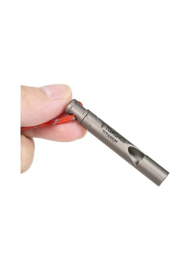 Pazly Tomshoo 2'li Ultra Hafif Titanyum Acil Düdük Kordonlu Kamp Yürüyüş Hayatta Kalma Çok Renkli Çok Renkli