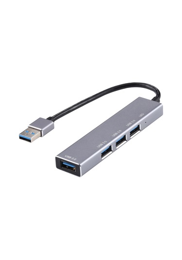 Sones 3019 4 X Usb 3.0 - Usb 3.0 Alüminyum Alaşımlı Hub Adaptörü Led Göstergeli Gümüş Gri