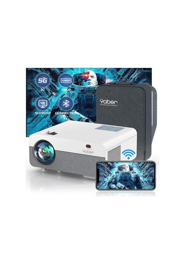 Yaber Pro Y9 15000Lümen 450 Ansı 1080P 5G Wifi Bluetooth Projektör
