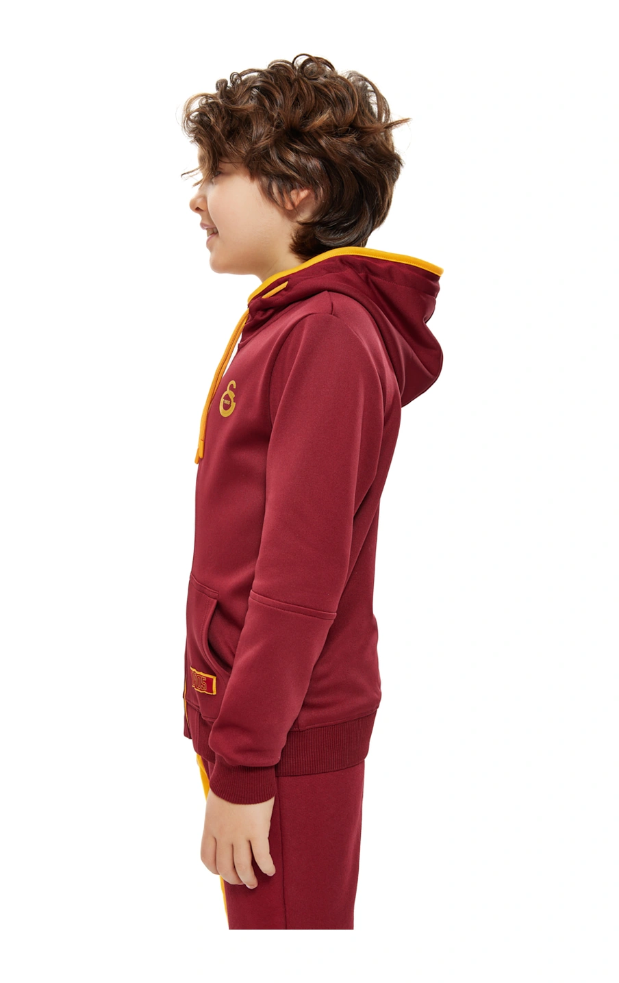 Galatasaray Fermuarlı Çocuk Hoodie C251033 Bordo