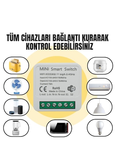 Tuya Destekli Akıllı Işık Anahtar