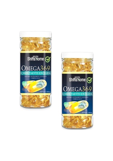 Aksu Vital Shiffa Home Omega 3-6-9 Balık Yağı 1000 MG 100 Kapsül 2 Adet
