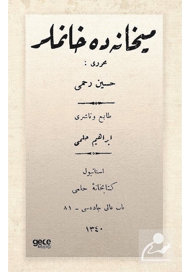 Meyhanede Hanımlar - Osmanlıca - Hüseyin Rahmi Gürpınar - Gece Kitaplığı