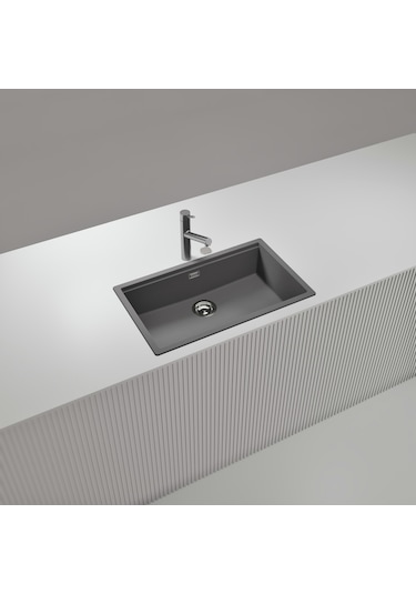 Schock - Lahti N100xl Croma 70 Cm Tezgahaltı/tezgahüstü Granit Evye Diğer