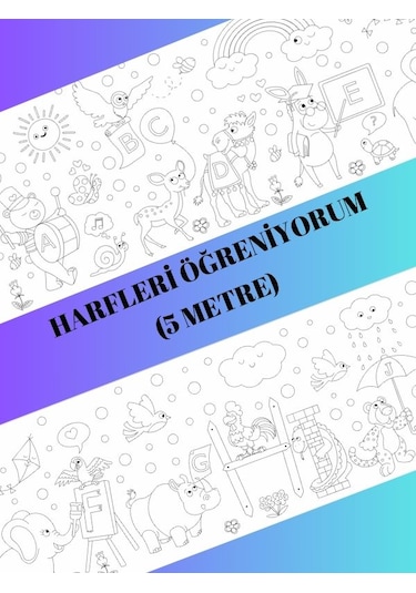 Harfleri Öğreniyorum Boyama Kağıdı 5 Metre