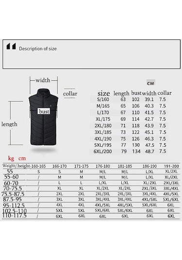 Pasifix 11 Alan Çift Kontrol Usb Elektrikli Isıtma Fanila Akıllı Sıcak Yelek 001