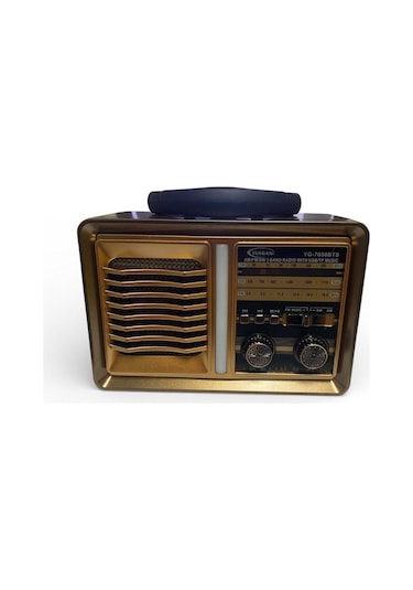 Güneş Panelli 17 Cm 3 Bant Nostajik Usb Bluetooth Radyo 1015