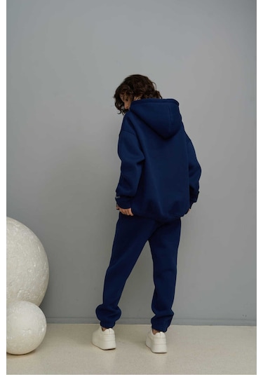 Mai Collection Mai Studios Co. Minimal Baskı Lacivert Eşofman Takım Lacıvert