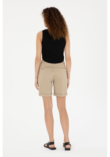 U.s. Polo Assn. Kadın Açık Haki Şort / Bermuda 50281722-vr183 Açık Haki