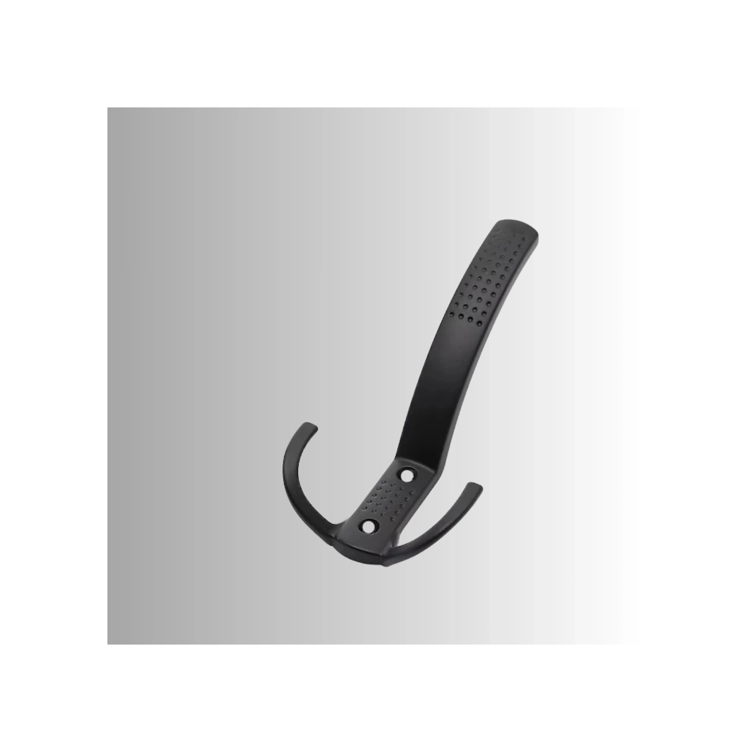 Uzun Noktalı Metal Askı Şık Portmanto Askılık Dolap Mobilya Askısı Vidalar Dahil Siyah