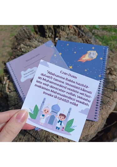 Çocuklar Için Namaz Yolculuğum Defteri Sticker Ve Dua Kartı Hed