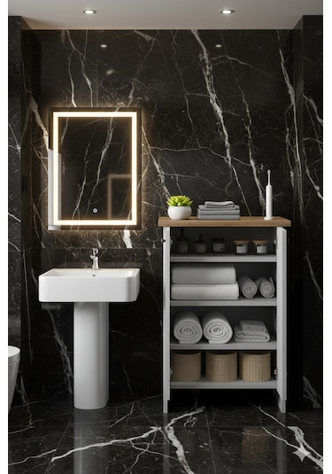 Yiğit Dolap Banyo,havlu Dolabı Beyaz
