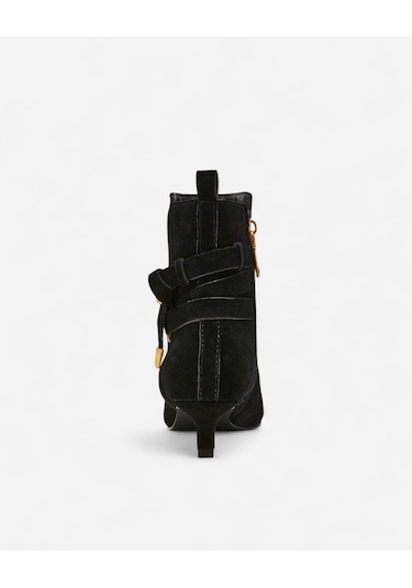 Steve Madden Roller Black Sued Kadın Siyah Topuklu Bot Roller